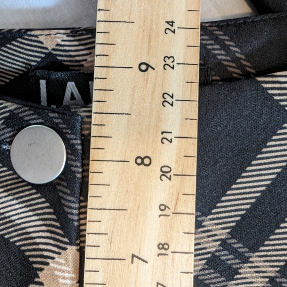 I.AM.GIA mid-rise bootcut plaid stretch pants - Picture 9 of 9